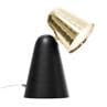 PEPPONE noir mat laiton Lampe à poser orientable LED H26,5cm