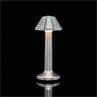 MOMENT Argenté Lampe baladeuse d'extérieur LED rechargeable Cône H22,7cm