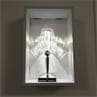 BATTERY chrome et transparent Lampe baladeuse LED d'extérieur rechargeable H22cm
