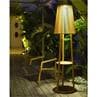 TINKA TECKA teck  Lampadaire d'extérieur LED rechargeable & solaire Bois H182cm